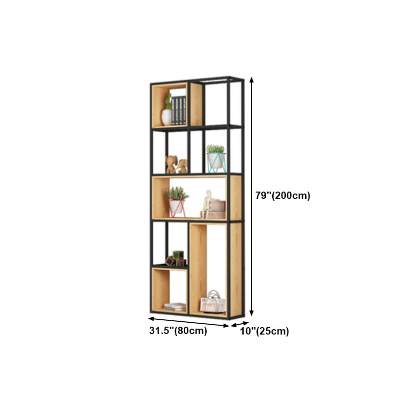 Open Etagere Bookcase Modern Style Shelf Bookcase with Shelves