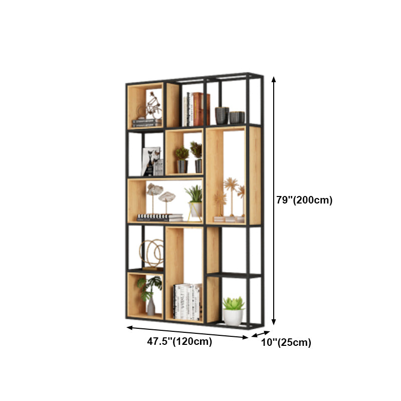 Open Etagere Bookcase Modern Style Shelf Bookcase with Shelves