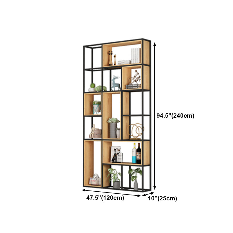 Open Etagere Bookcase Modern Style Shelf Bookcase with Shelves