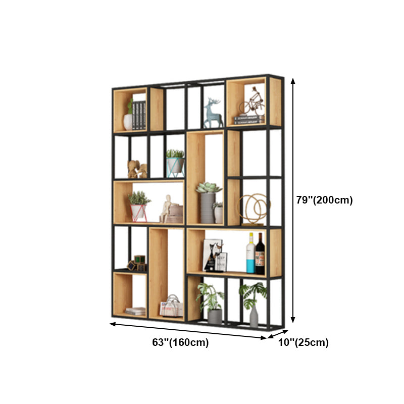 Open Etagere Bookcase Modern Style Shelf Bookcase with Shelves