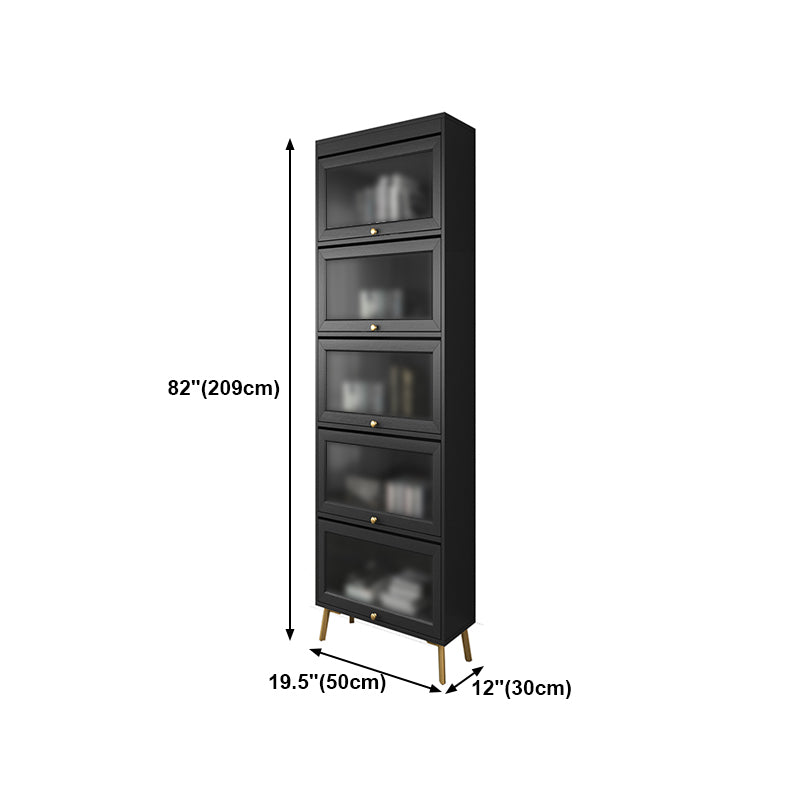 Engineered Wood Barrister Bookcase Doors Included Bookcase for Home Office