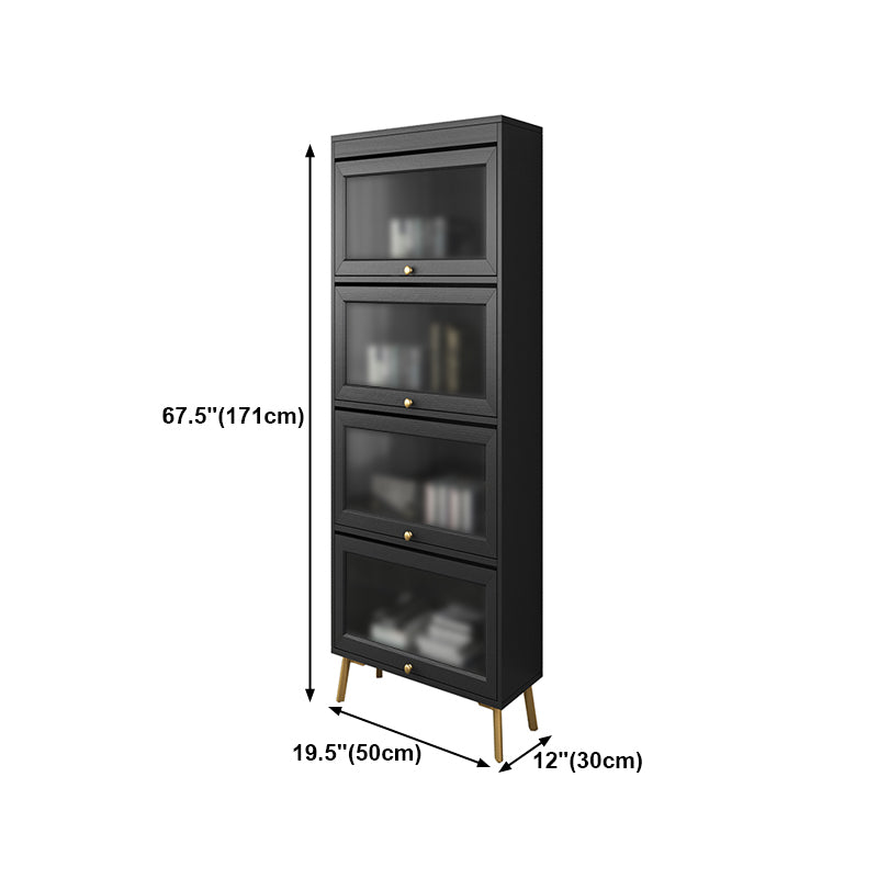 Engineered Wood Barrister Bookcase Doors Included Bookcase for Home Office