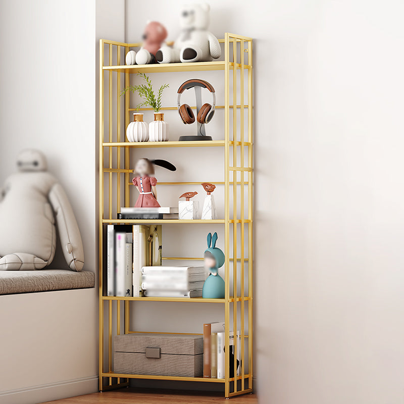 Industrial 5-shelf etagere libreria in ferro-scaffale aperto per ufficio a casa