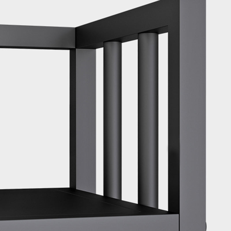 Modern Style Metal Bookshelf Vertical Open Shelf Bookcase for Study Room