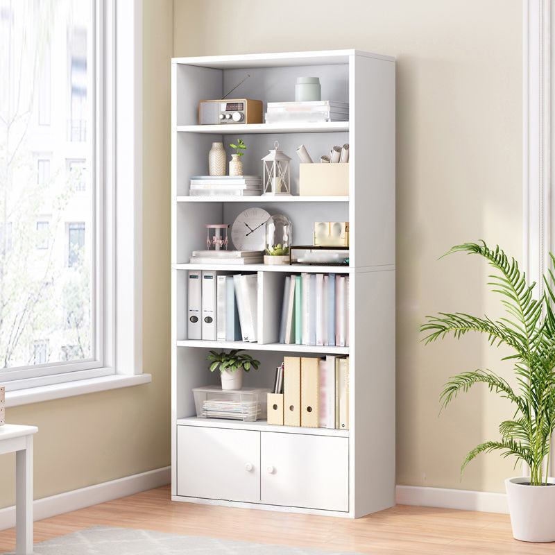 Manufactured Wood Standard Bookcase Contemporary Bookcase With Doors