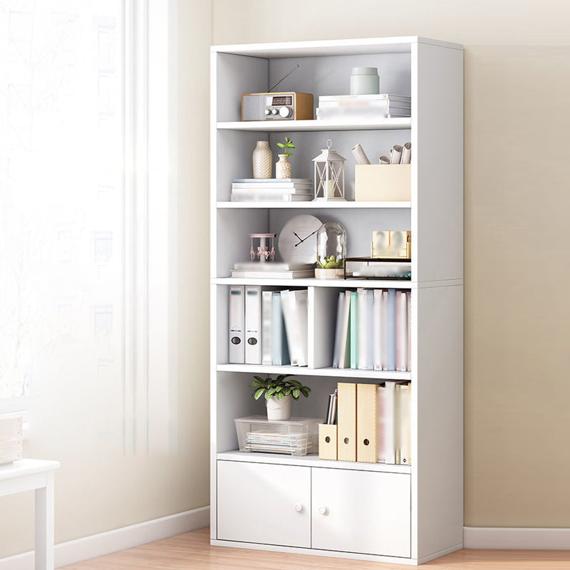Manufactured Wood Standard Bookcase Contemporary Bookcase With Doors