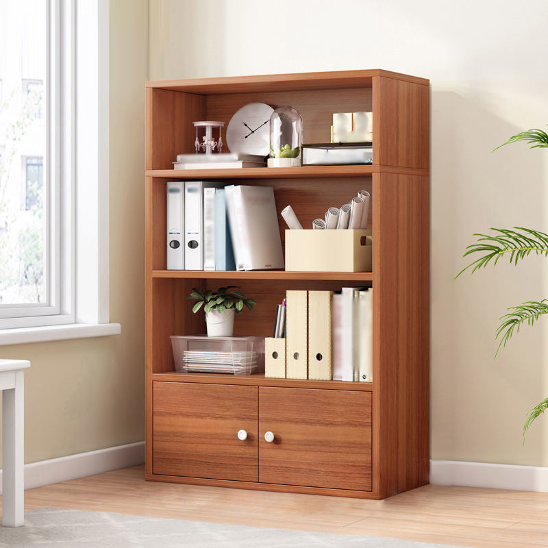 Manufactured Wood Standard Bookcase Contemporary Bookcase With Doors