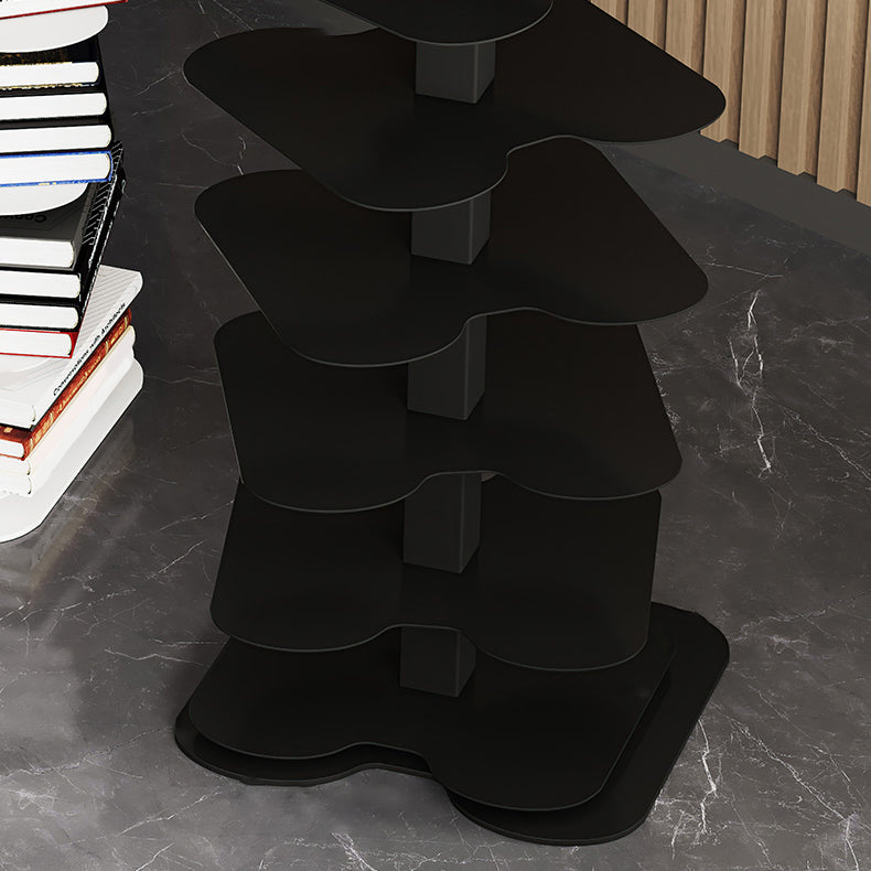 Libreria etagere verticale contemporanea in metallo ripristino aperto per ufficio