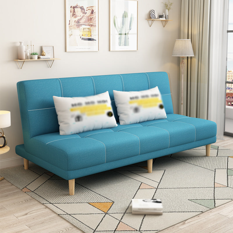 Armless Settee  27.55" W Modern Convertible Sleeper Sofa for Living Room