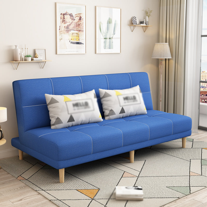 Armless Settee  27.55" W Modern Convertible Sleeper Sofa for Living Room
