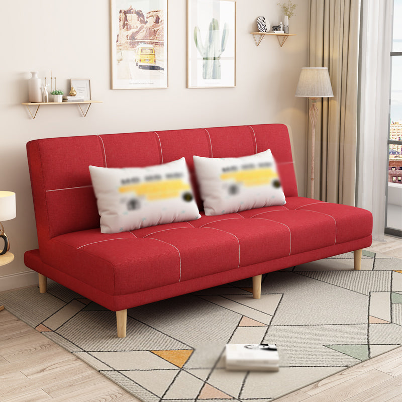 Armless Settee  27.55" W Modern Convertible Sleeper Sofa for Living Room