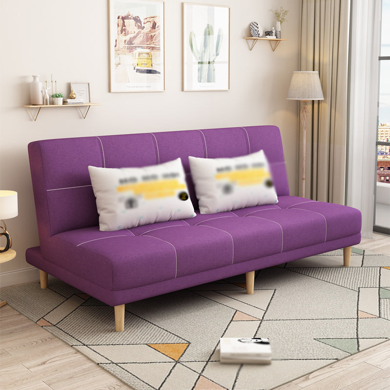 Armless Settee  27.55" W Modern Convertible Sleeper Sofa for Living Room