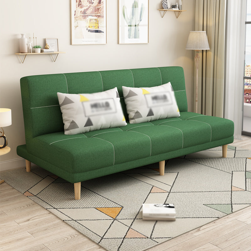Armless Settee  27.55" W Modern Convertible Sleeper Sofa for Living Room