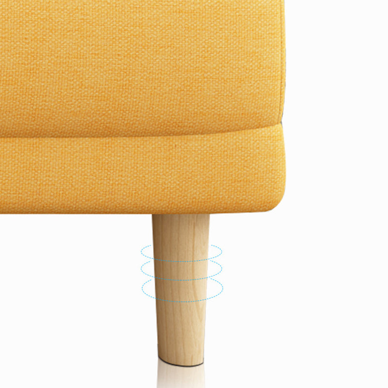 Armless Settee  27.55" W Modern Convertible Sleeper Sofa for Living Room