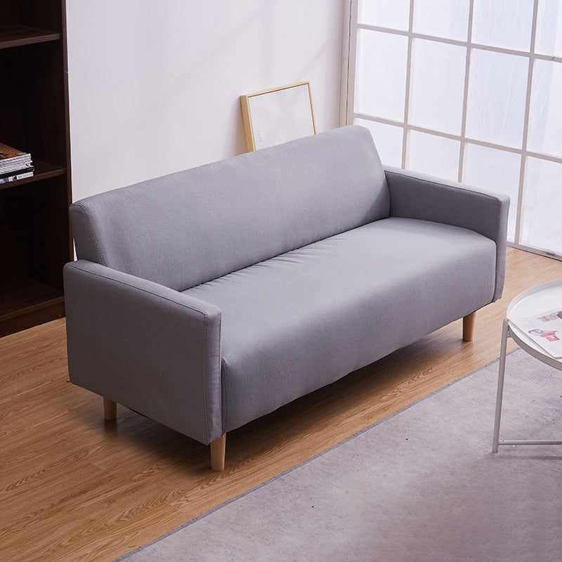 Modern 4 Wood Legs Standard Sofa Square Arm Sofa for Living Room