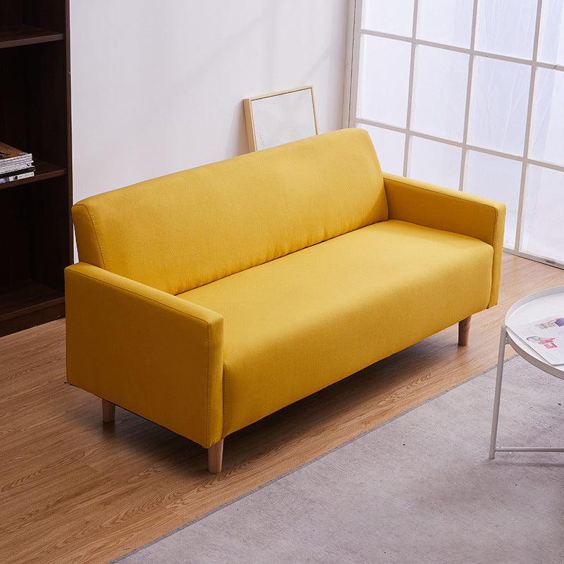 Modern 4 Wood Legs Standard Sofa Square Arm Sofa for Living Room