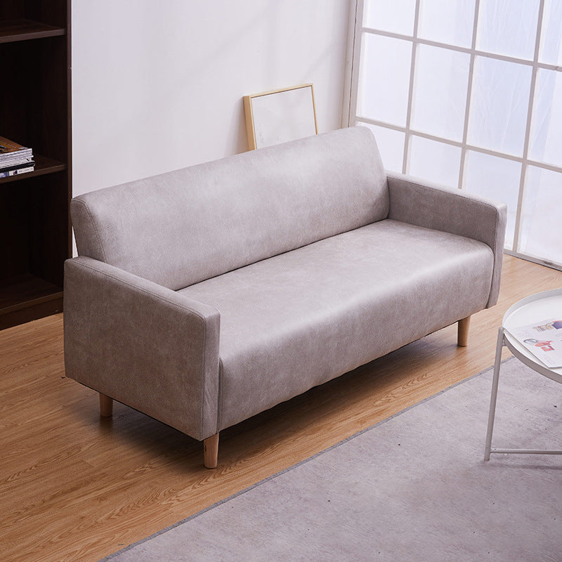 Modern 4 Wood Legs Standard Sofa Square Arm Sofa for Living Room