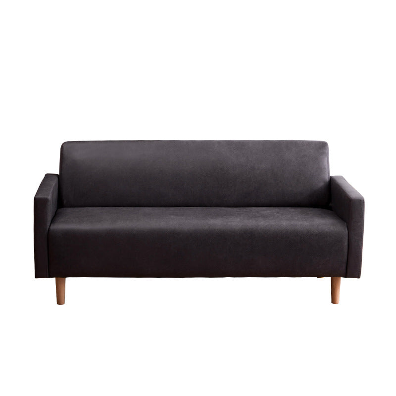 Modern 4 Wood Legs Standard Sofa Square Arm Sofa for Living Room