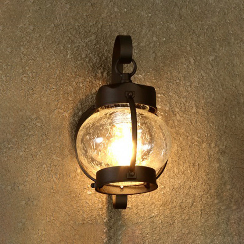 Zylinder/Lantern ausgesätsamtes Glaswand hängen leichte traditionelle einzelnen Glühbirnen Außenlampe in klar