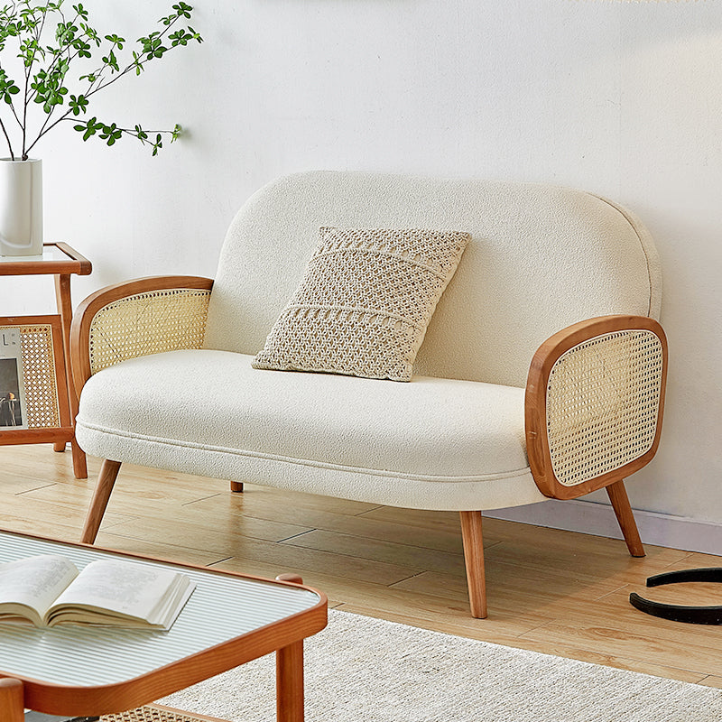 31,49 "H Square Solid Colore Solid Fleece Legno di divano rattan per appartamento