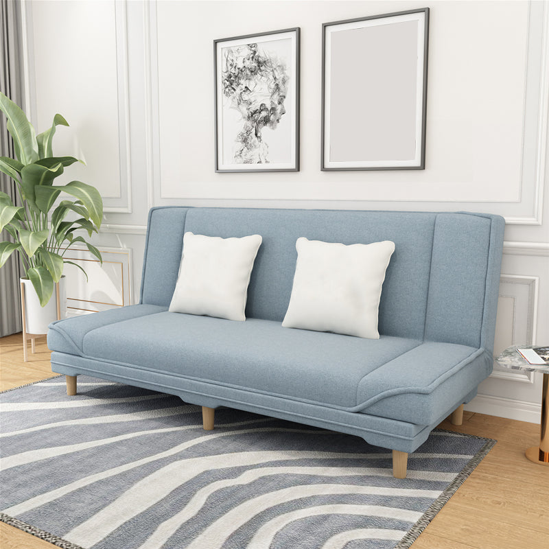 Moderner armloser Sofa mit Baumwollmischung 27,55 "W Cabrio Sleeper Sofa für Wohnzimmer