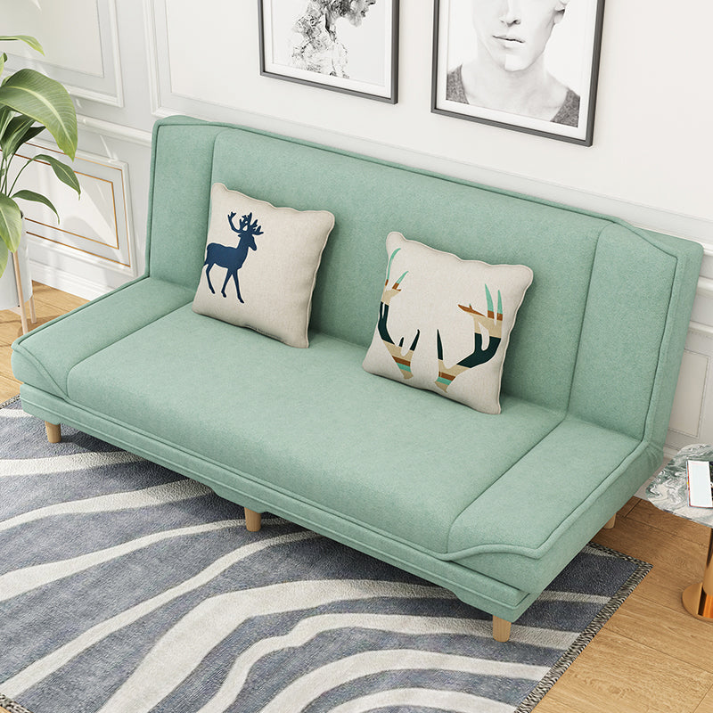 Moderner armloser Sofa mit Baumwollmischung 27,55 "W Cabrio Sleeper Sofa für Wohnzimmer