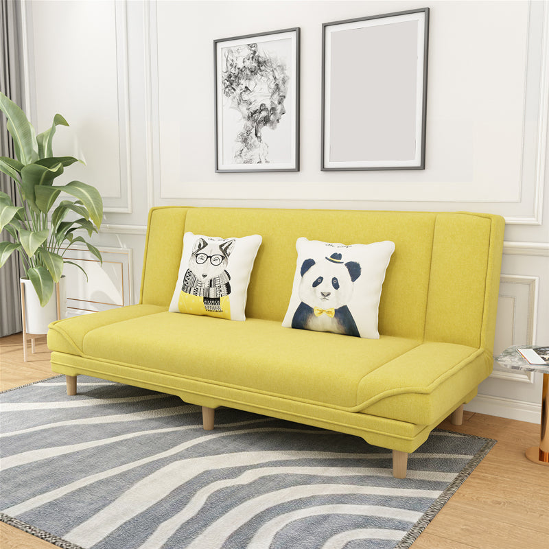 Moderner armloser Sofa mit Baumwollmischung 27,55 "W Cabrio Sleeper Sofa für Wohnzimmer