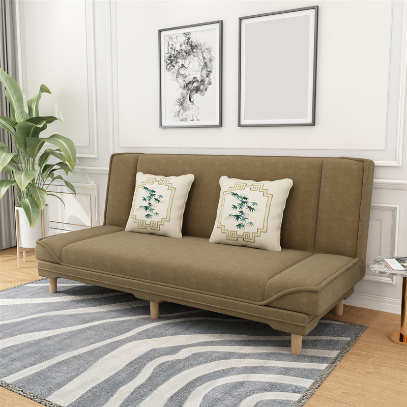 Moderner armloser Sofa mit Baumwollmischung 27,55 "W Cabrio Sleeper Sofa für Wohnzimmer