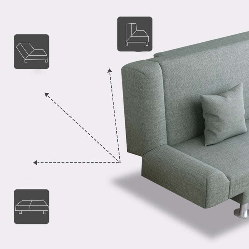 Modern Cotton Blend Sofa 23"W  Back Armless Sofa for Living Room