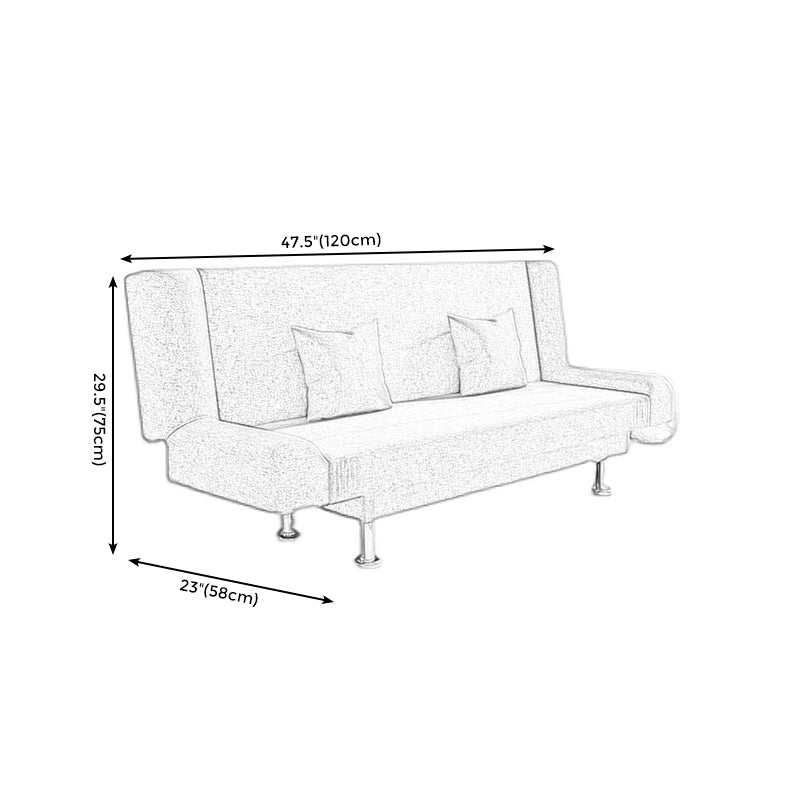 Coton mélange canapé moderne 23 "w canapé arrière canapé sans bras pour le salon
