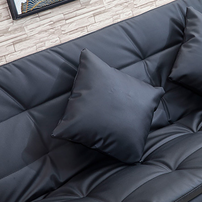 Square Seating Settee Armless Sofa Chaise  for  Bonus Room Living Room