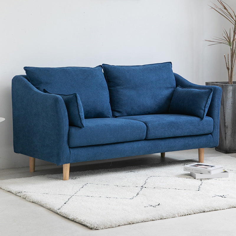Modern Velvet 2-Seat loveseat met kussen bovenarm voor appartement 31,5 "H