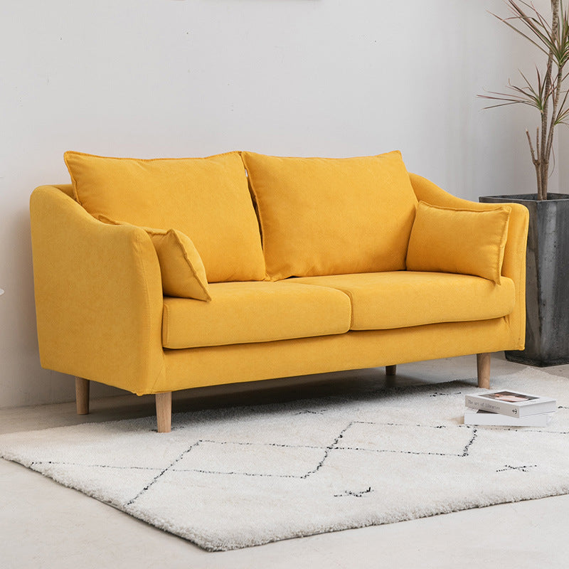 Modern Velvet 2-Seat loveseat met kussen bovenarm voor appartement 31,5 "H