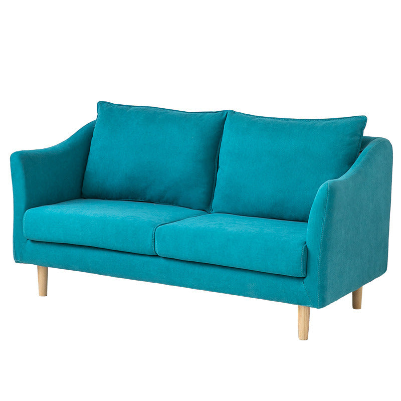 Modern Velvet 2-Seat loveseat met kussen bovenarm voor appartement 31,5 "H