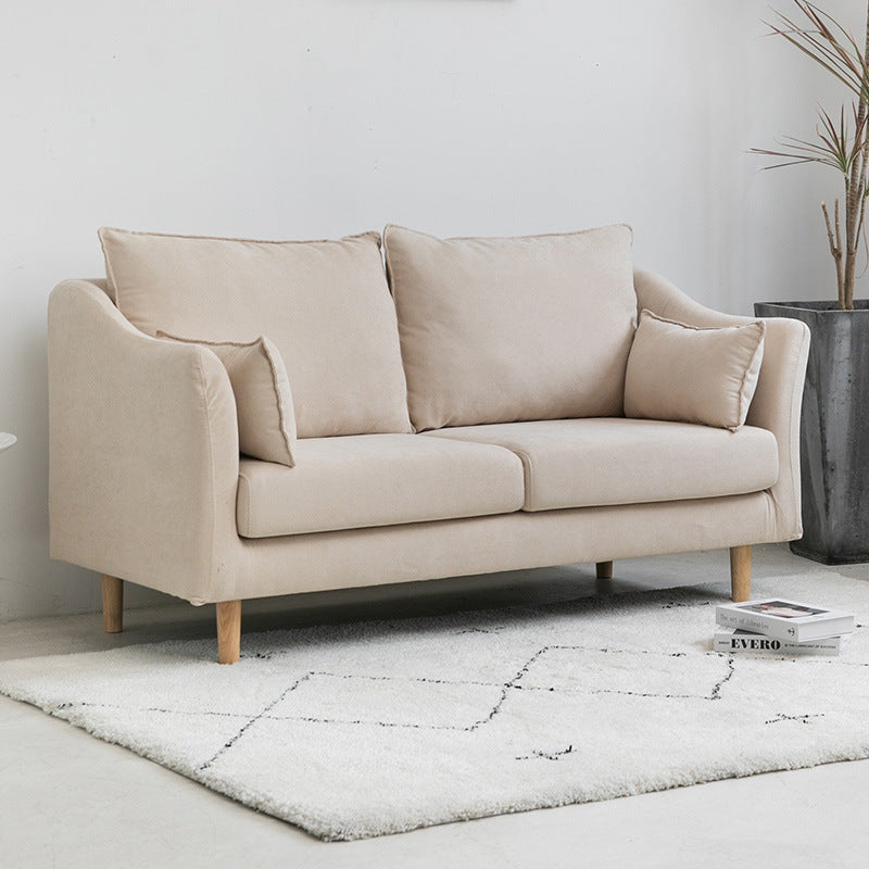 Modern Velvet 2-Seat loveseat met kussen bovenarm voor appartement 31,5 "H