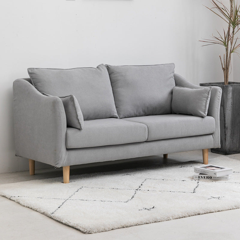 Modern Velvet 2-Seat loveseat met kussen bovenarm voor appartement 31,5 "H