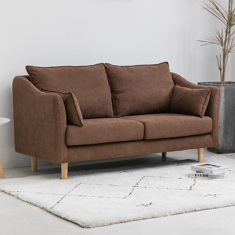 Modern Velvet 2-Seat loveseat met kussen bovenarm voor appartement 31,5 "H