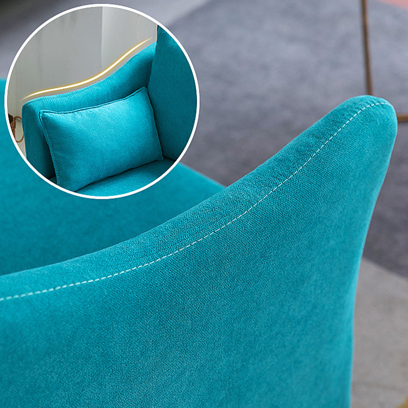 Modern Velvet 2-Seat loveseat met kussen bovenarm voor appartement 31,5 "H