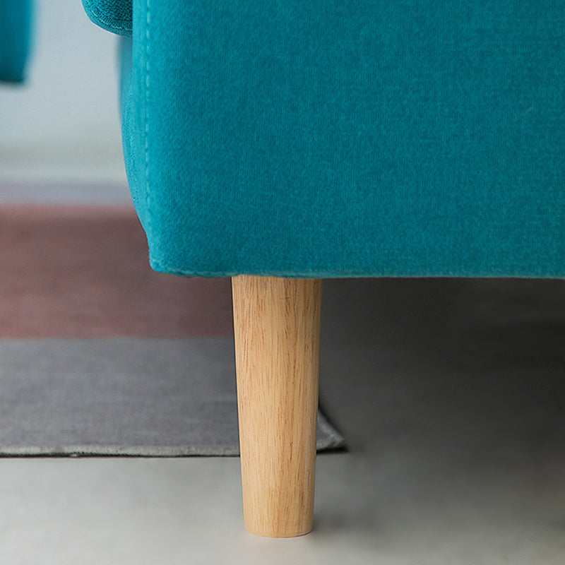 Modern Velvet 2-Seat loveseat met kussen bovenarm voor appartement 31,5 "H