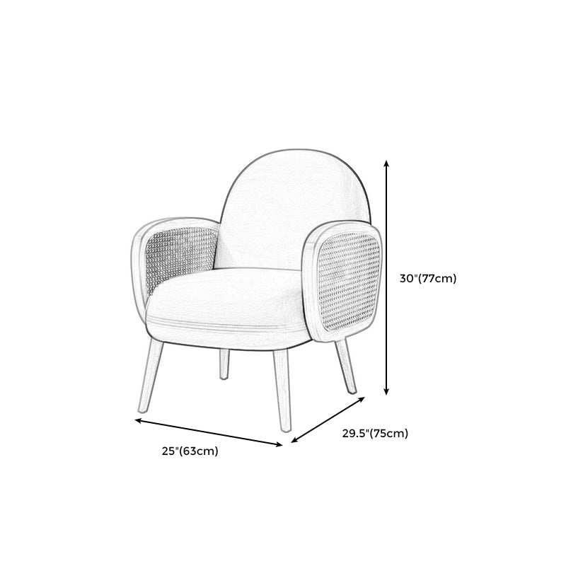 Faux Leather Scandinavian Curved Sofa with Tight Back for Apartment