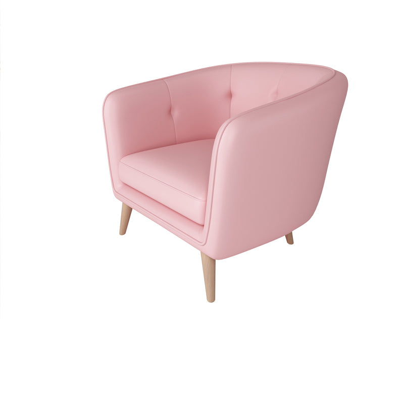 28.74"H Faux Leather Solid Color with Slope Arm for Bedroom Apartment