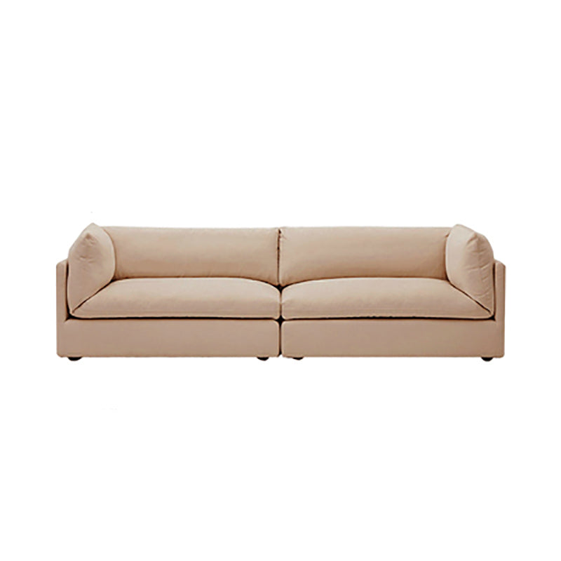 Modern linnen smokingstandarm standaard bank met slipcovered voor woonkamer, appartement