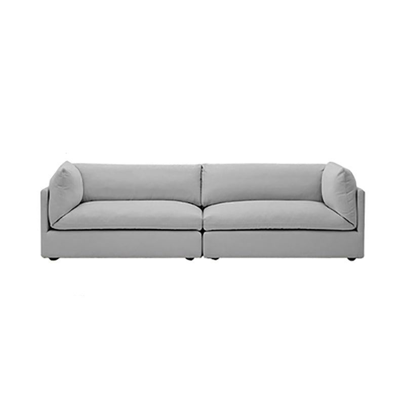 Modern linnen smokingstandarm standaard bank met slipcovered voor woonkamer, appartement