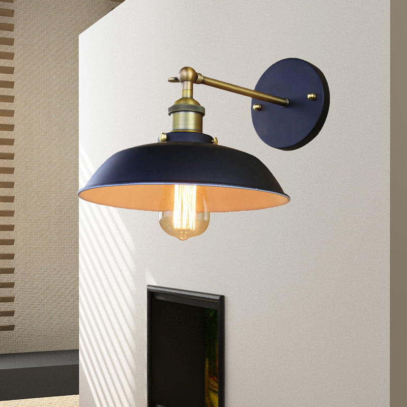 Rotatable Scheune Metallwandbeleuchtung Industriestil Schwarz 1 Lampenlager -Leuchtstoffbeleuchtung