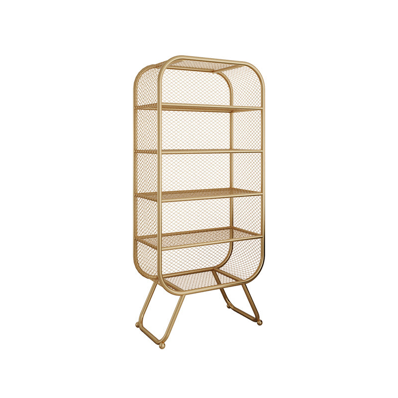 Closed Metal Bookcase Shelf Industrial Shelves for Study Room