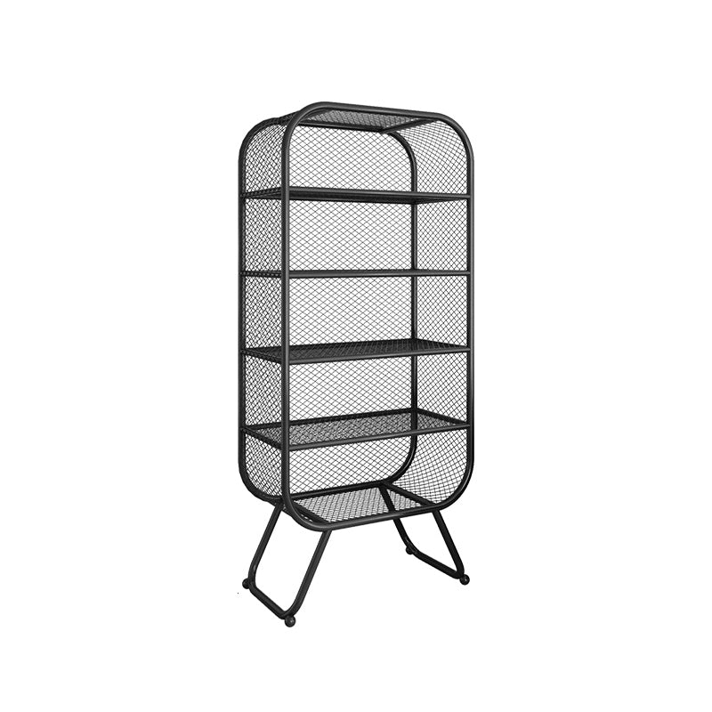 Closed Metal Bookcase Shelf Industrial Shelves for Study Room