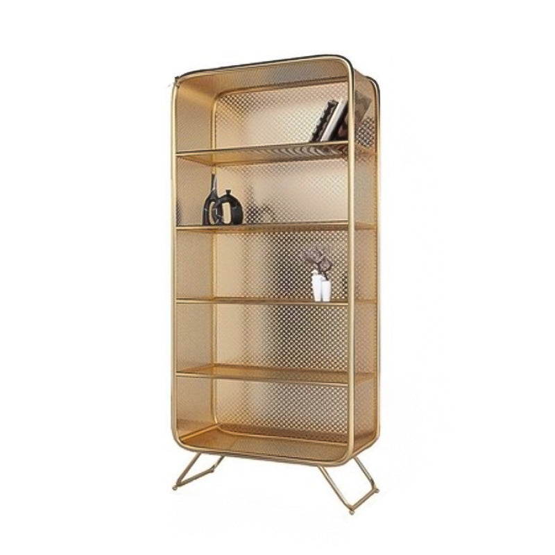 Industrial Metal Bookcase Shelf Closed Shelves for Study Room