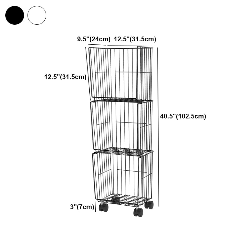 Libreria verticale in metallo standard in stile contemporaneo per la casa