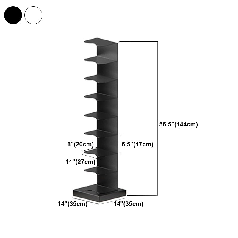 Metal Geometrisches Bücherregal zeitgenössischer Stil vertikales Buchregal