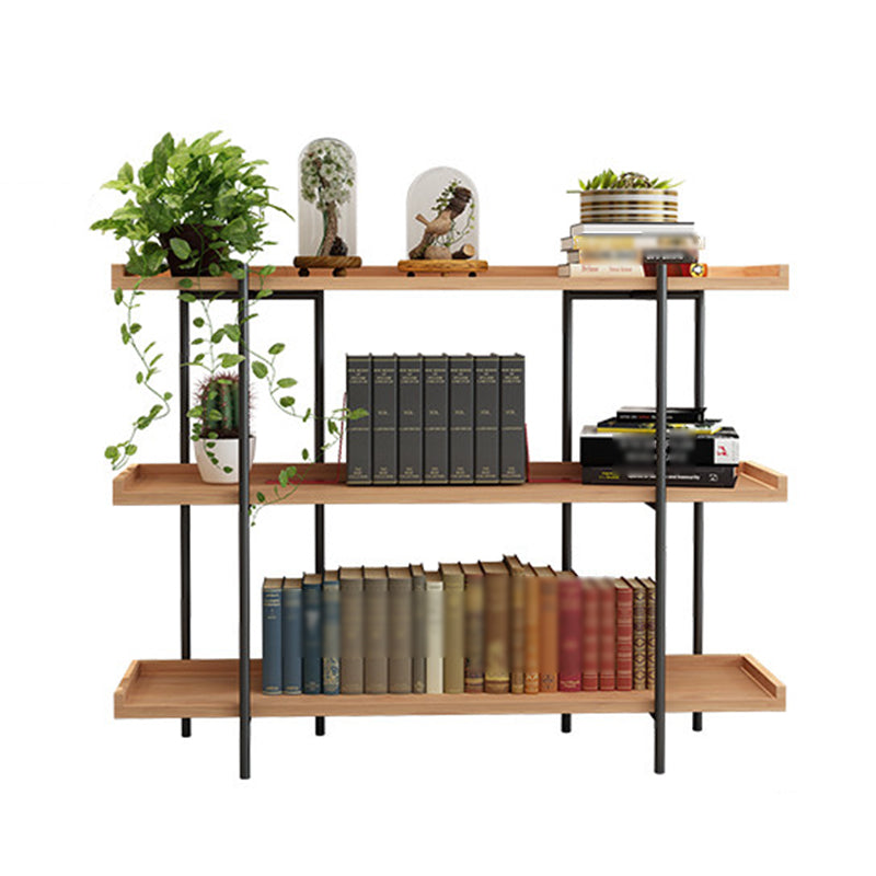 Industrial Style Open Bookshelf Etagere Regalbuchregal mit rechteckigen Regalen